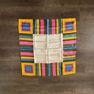 Colorful Striped Silk Scarf